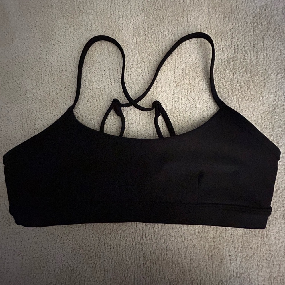 Alo Yoga Airlift Intrigue Bra Black Small No Padding Like New